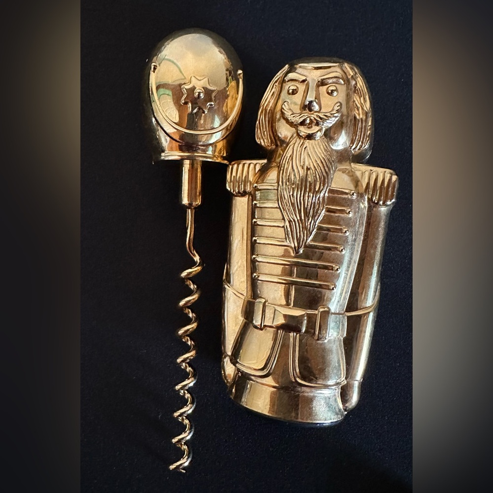 Gold Nutcracker Design Corkscrew